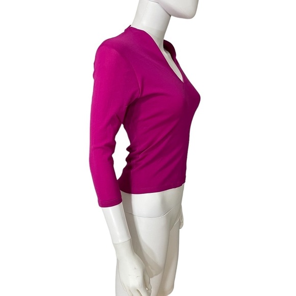 Planet Funk Pink Long Sleeve Blouse - Picture 3 of 7
